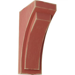 Elegant vintage-style corbel showcasing a distressed finish, perfect for enhancing farmhouse decor. Ideal for supporting shelves and adding rustic charm to any space.