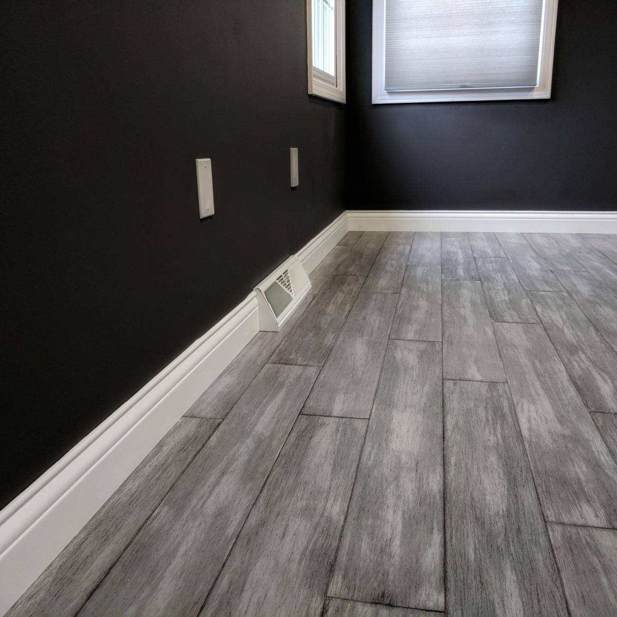 Baseboard Moulding meeting the corner of a wall