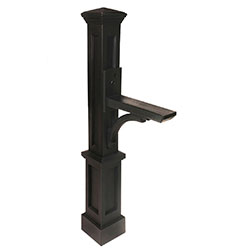 Elegant black address post elevates curb appeal, offering a stylish way to display house numbers. Ideal for enhancing property aesthetics and guiding guests easily.