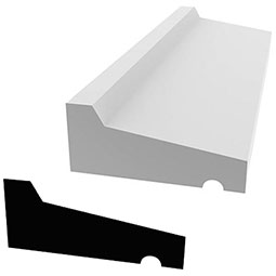 Stylish and versatile other moulding showcasing a sleek design with clean lines. Ideal for enhancing architectural aesthetics, this moulding adds a modern touch to interiors, suitable for various DIY and professional projects.