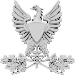 Elegantly designed eagle emblem with wings outstretched, symbolizing patriotism and strength, perfect for enhancing decor with a touch of national pride.