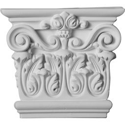 Elegant pilaster capital showcasing intricate floral and scrollwork designs, adding a classic architectural touch to both modern and traditional interiors. Perfect for enhancing aesthetic appeal.