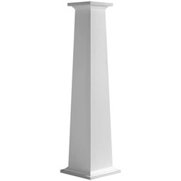 Elegant tapered square column showcasing clean lines and a smooth finish, perfect for enhancing architectural designs in homes and outdoor spaces. Versatile and stylish accent piece.